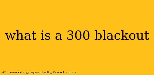 what is a 300 blackout