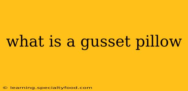 what is a gusset pillow