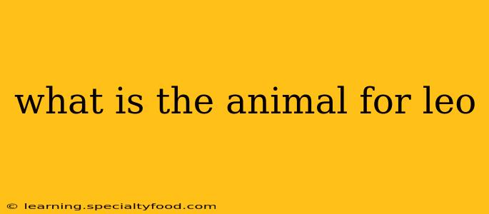 what is the animal for leo