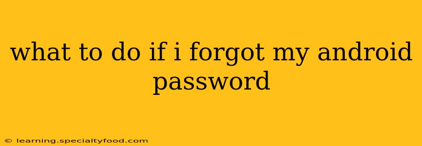 what to do if i forgot my android password