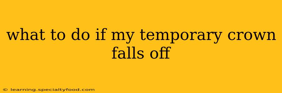 what to do if my temporary crown falls off