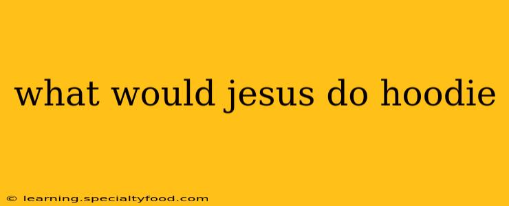 what would jesus do hoodie