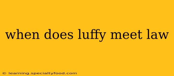 when does luffy meet law