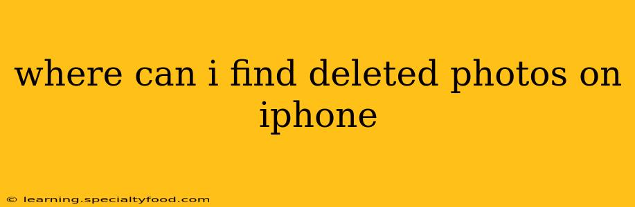where can i find deleted photos on iphone