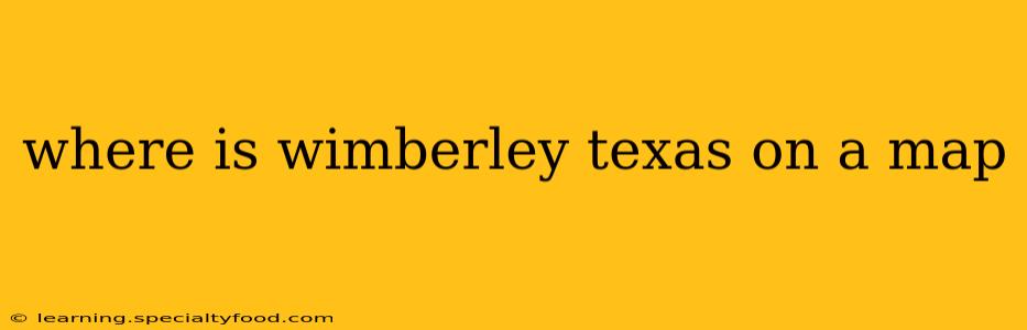 where is wimberley texas on a map