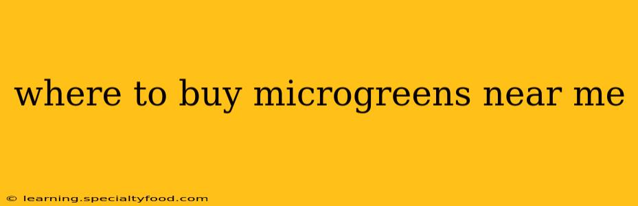 where to buy microgreens near me