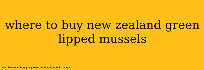 where to buy new zealand green lipped mussels