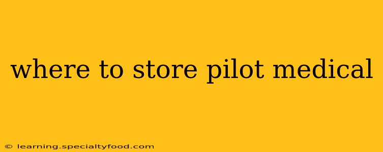 where to store pilot medical