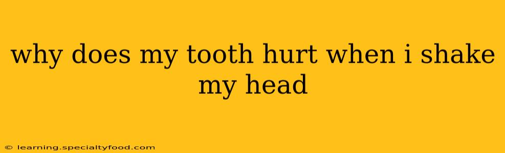 why does my tooth hurt when i shake my head