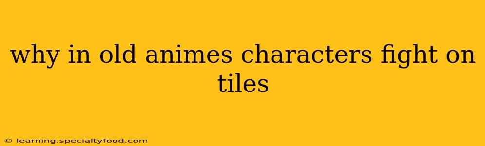 why in old animes characters fight on tiles