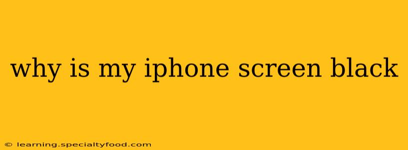 why is my iphone screen black