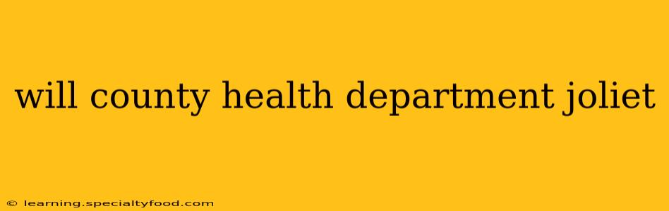 will county health department joliet