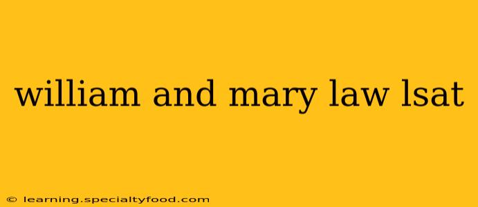 william and mary law lsat