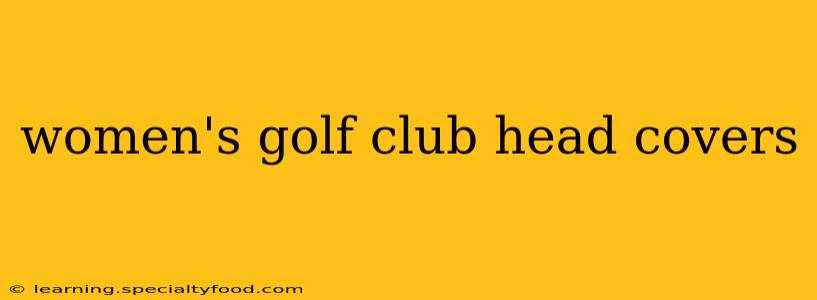 women's golf club head covers