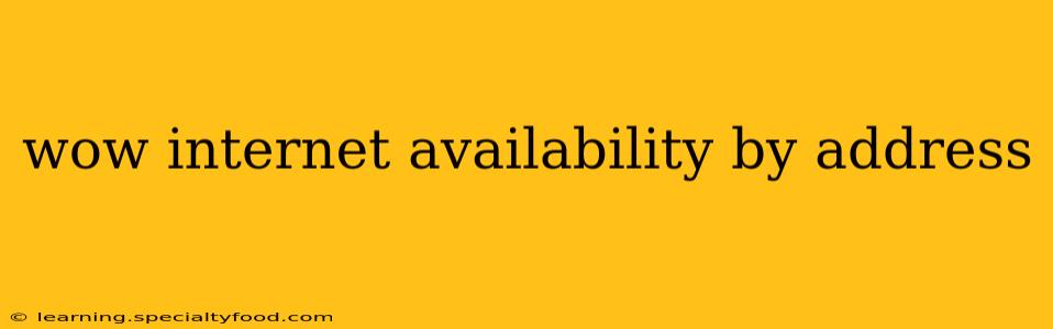 wow internet availability by address