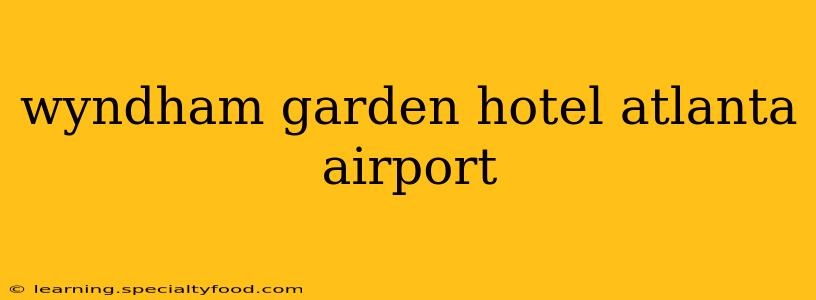 wyndham garden hotel atlanta airport