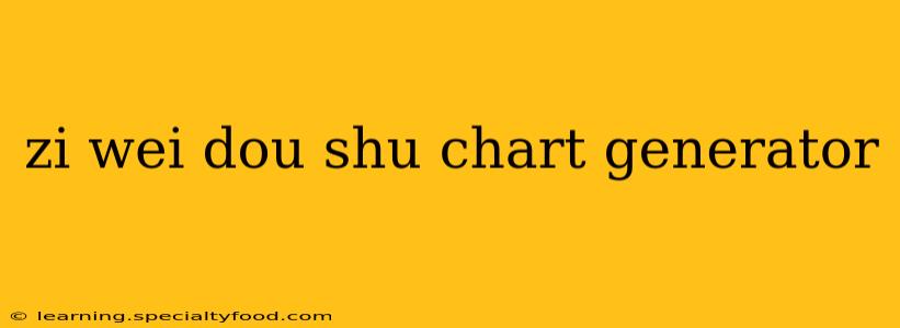 zi wei dou shu chart generator